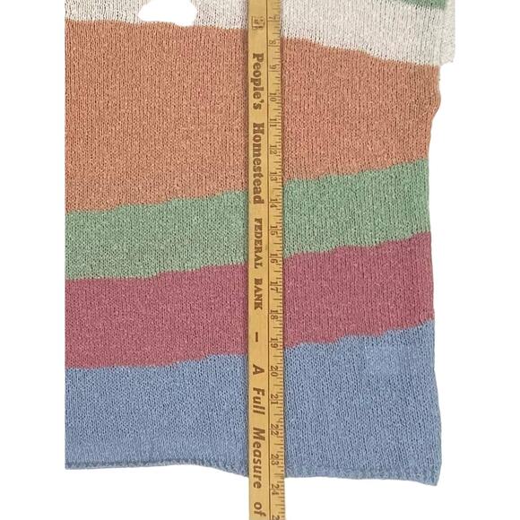 Adora Womens Sweater Size Small Multicolor Pastel Very Oversized Boxy - Picture 8 of 8